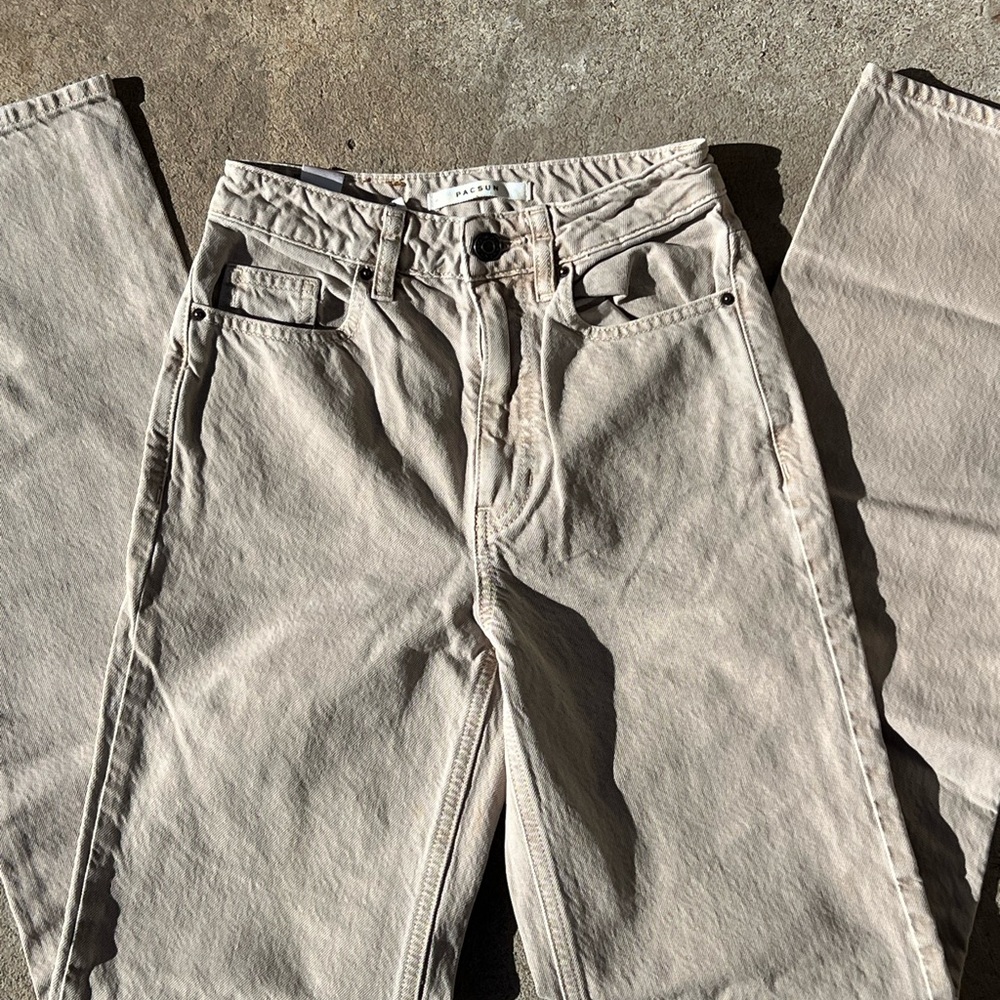 PacSun High Rise Women's Jeans - Light Tan